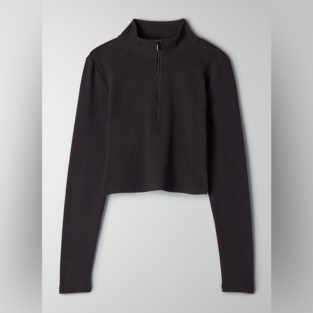 Sunday Best Black Half-Zip Longsleeve
